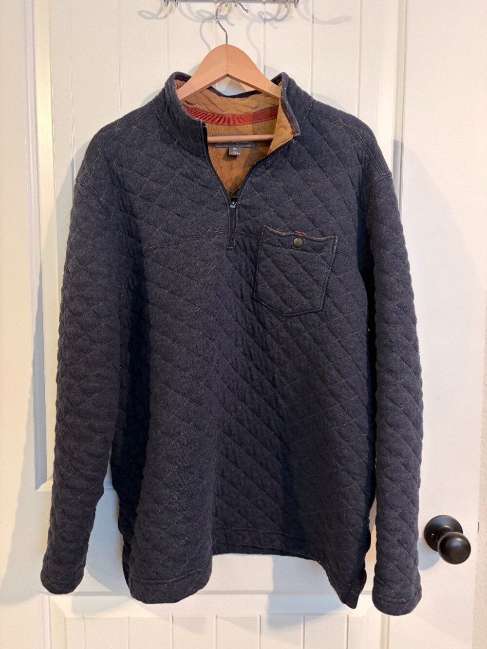 Eddie Bauer Men's Quilted Quarter-Zip Pullover
